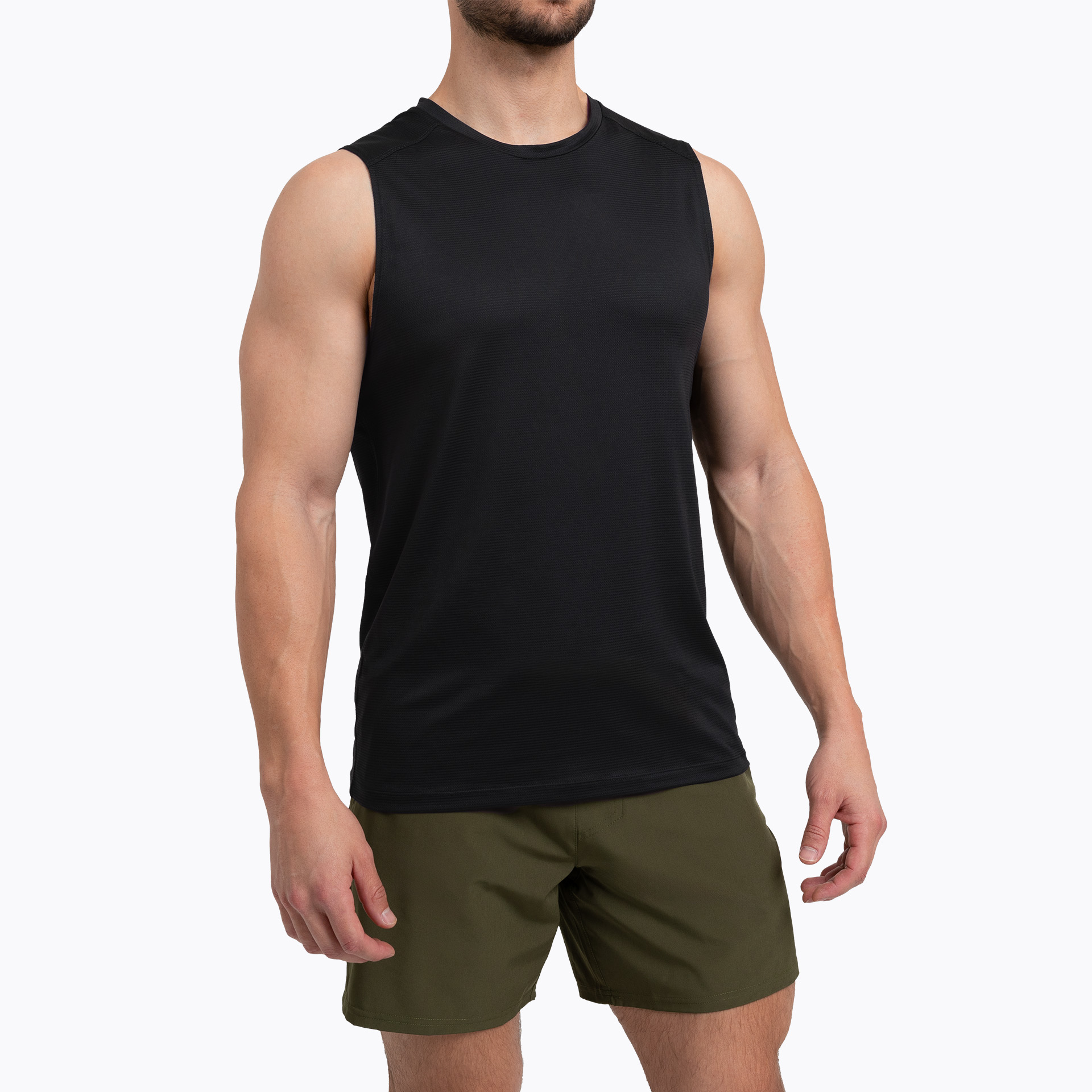 Clearance: Men's Solis Muscle Tee - Black / Small